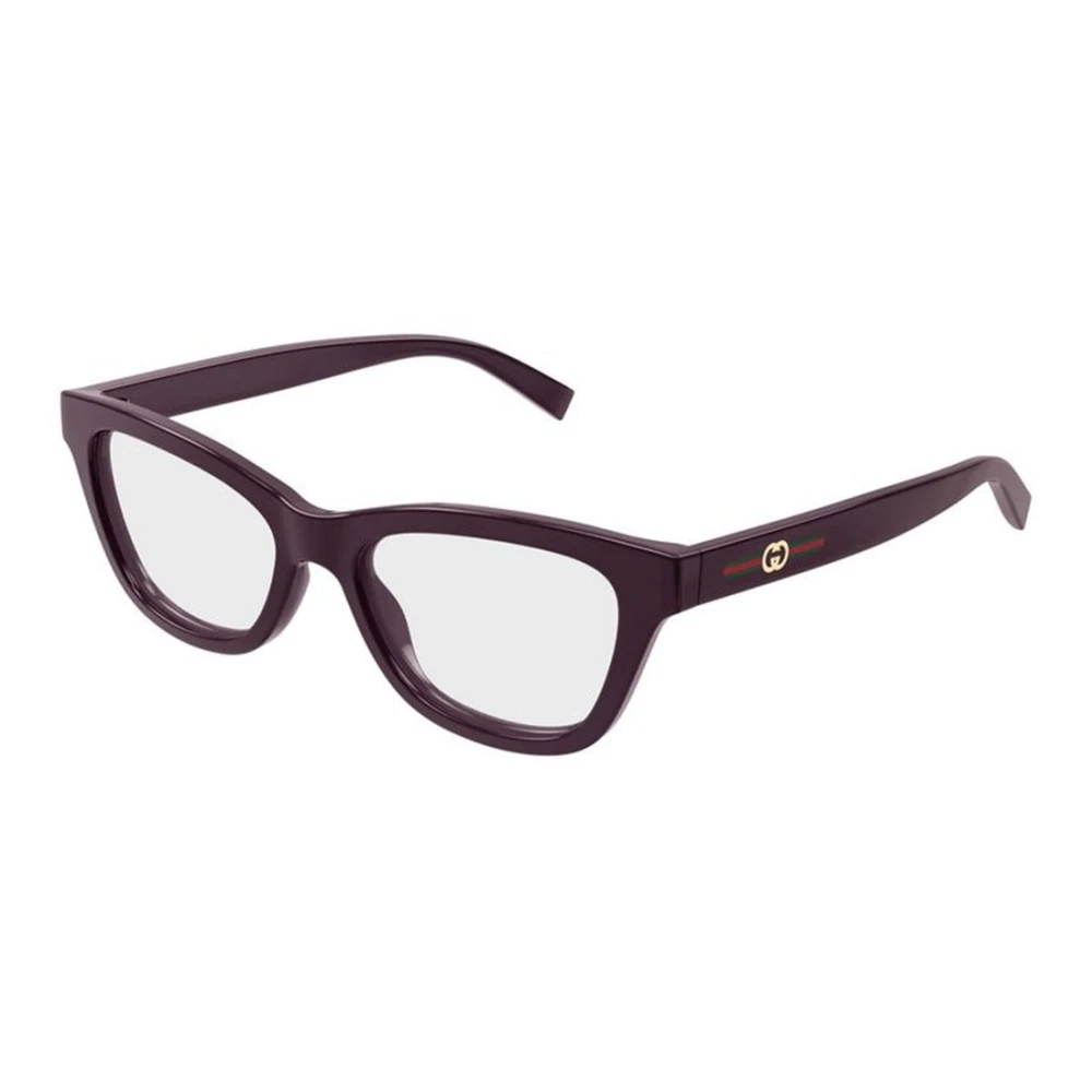 Gucci Women's Purple Glasses, 52 Mm, Cat Eye Eyeglasses