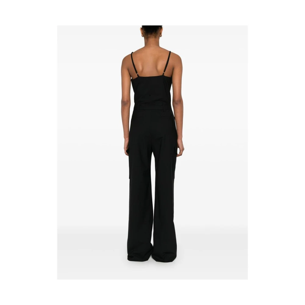 IRO Zwarte Jumpsuit met Verstelbare Bandjes Black Dames