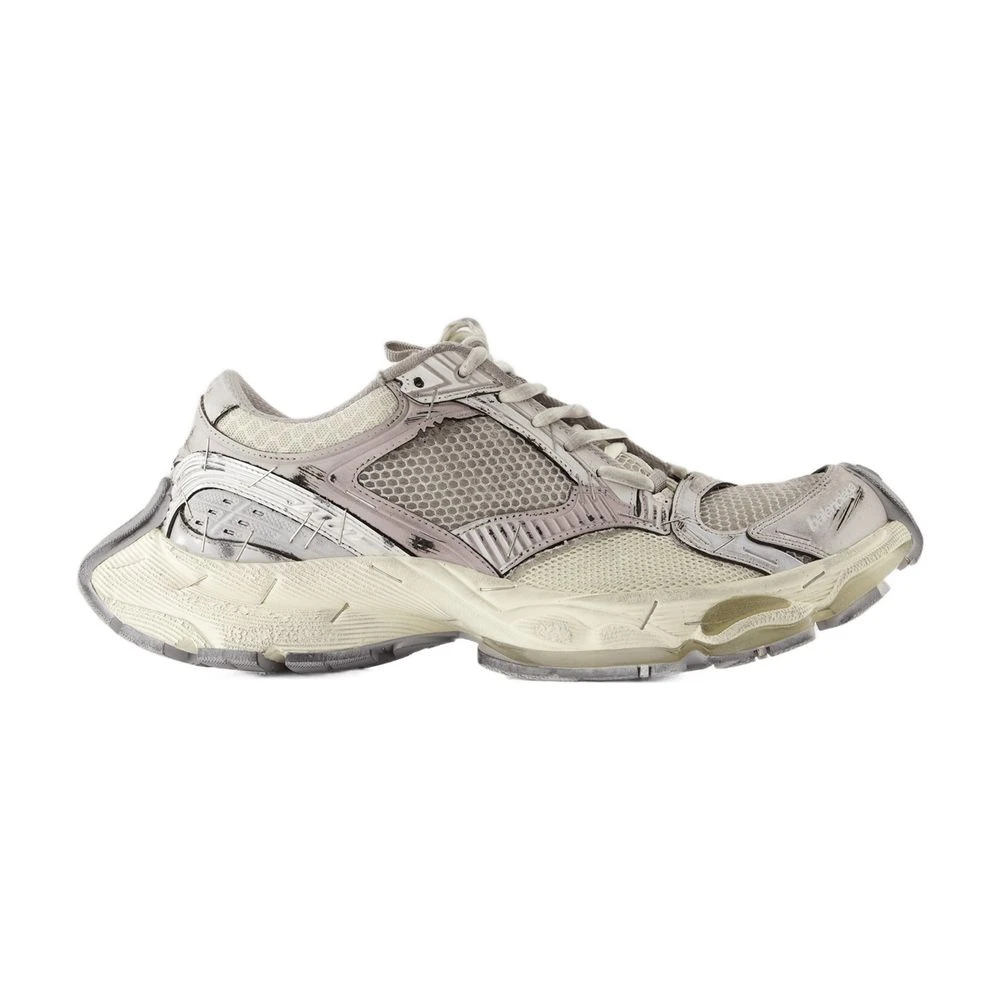 Balenciaga Women's Beige Sneakers, 5 Uk, Fabric Trainers With Top Laces