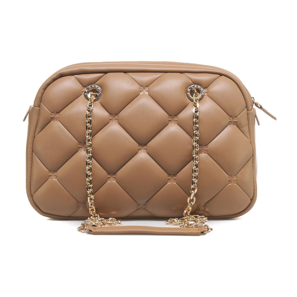 La Carrie Beige Schoudertas voor Vrouwen Beige Dames