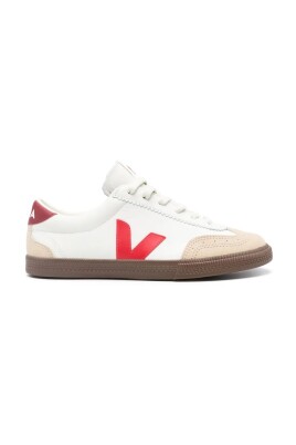 hvide-volley-sneakers-med-rod-hael
