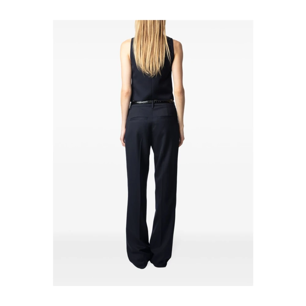 Zadig & Voltaire Pistol Grain de Poudre Broek Blue Dames
