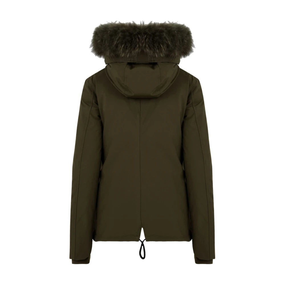 BomBoogie Stijlvolle Olive Night Jas Green Dames