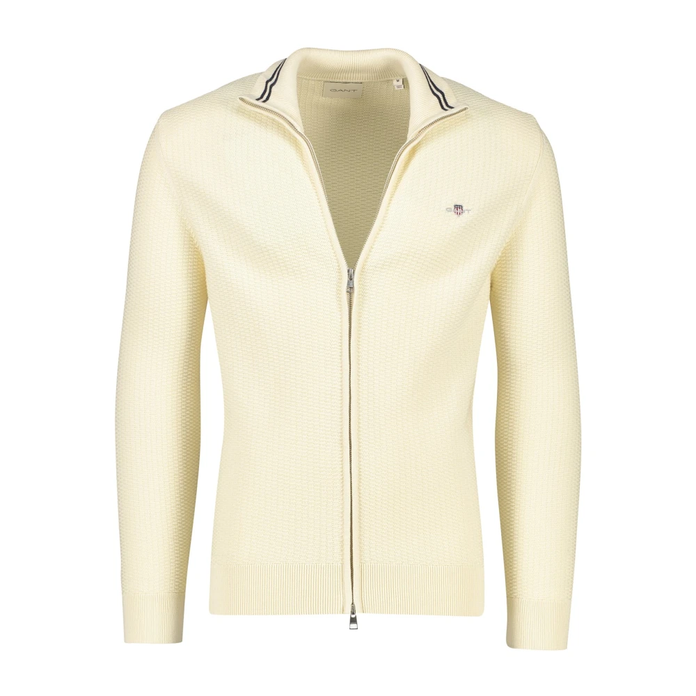 Gant Crème Vest voor Vrouwen Beige Heren