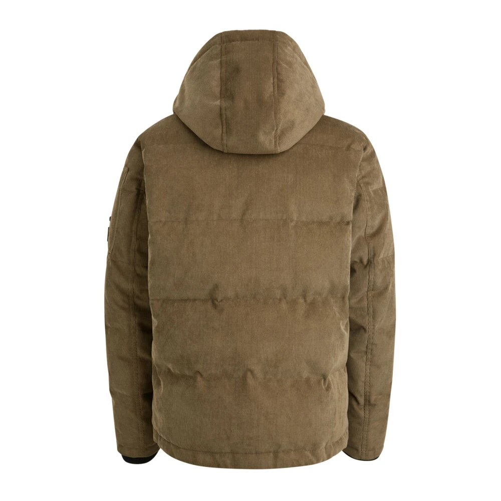 PME Legend Corduroy Gobbler Jack met Verstelbare Capuchon Beige Heren