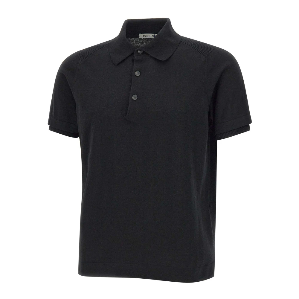 Premiata Black Polo Shirts, Male, L, Pmg12 Polo Shirt