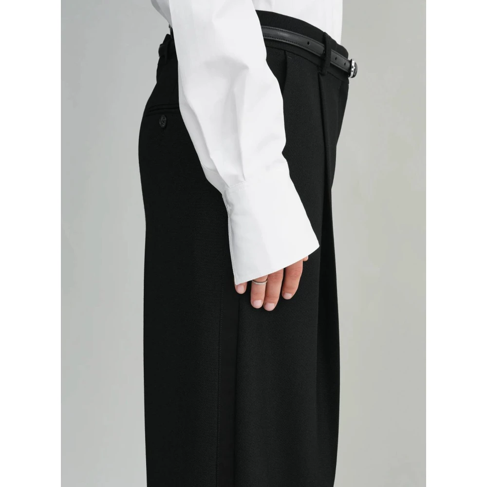 TotêMe Zwarte Geplooide Broek Black Dames