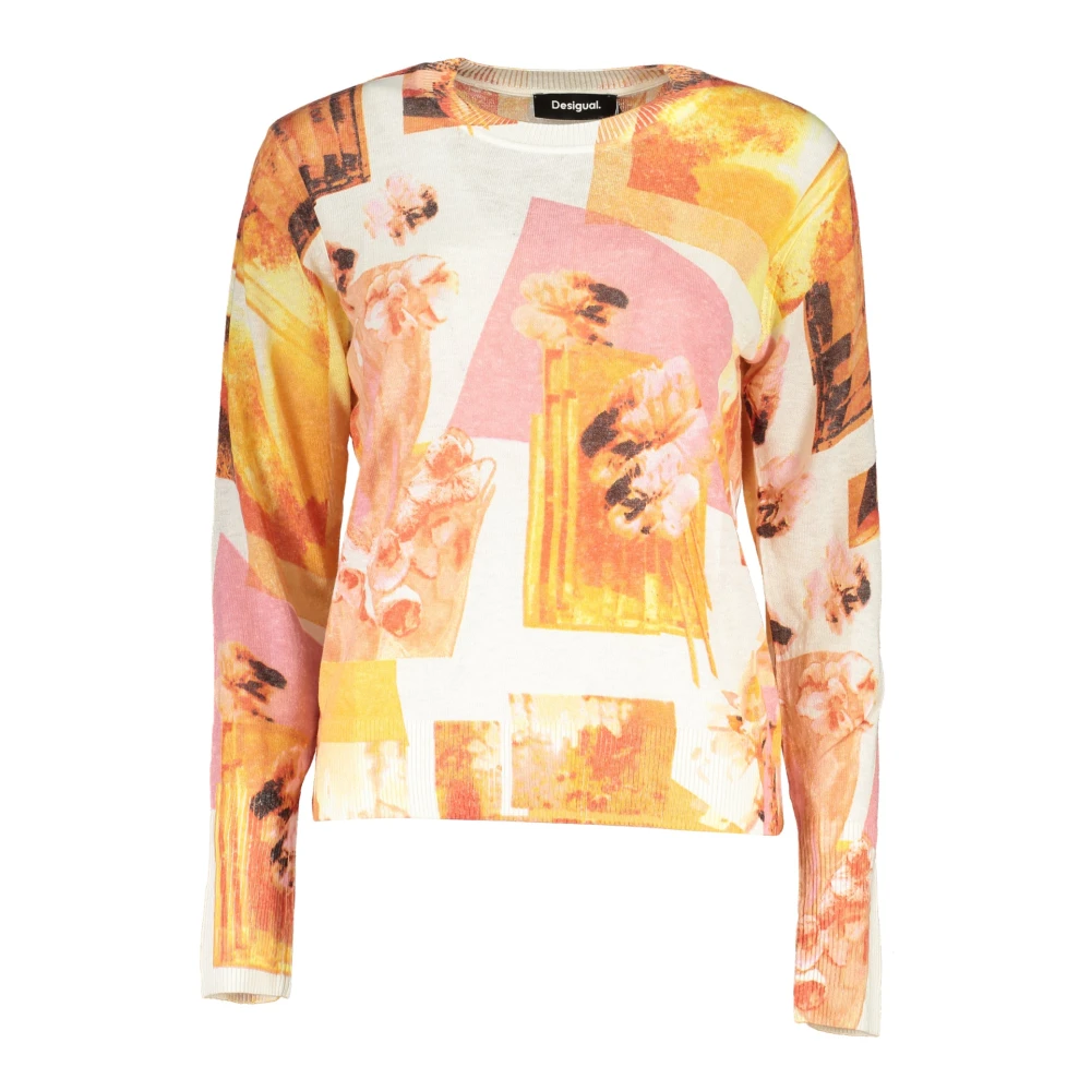 Desigual Mujer Blanco Top De Manga Larga