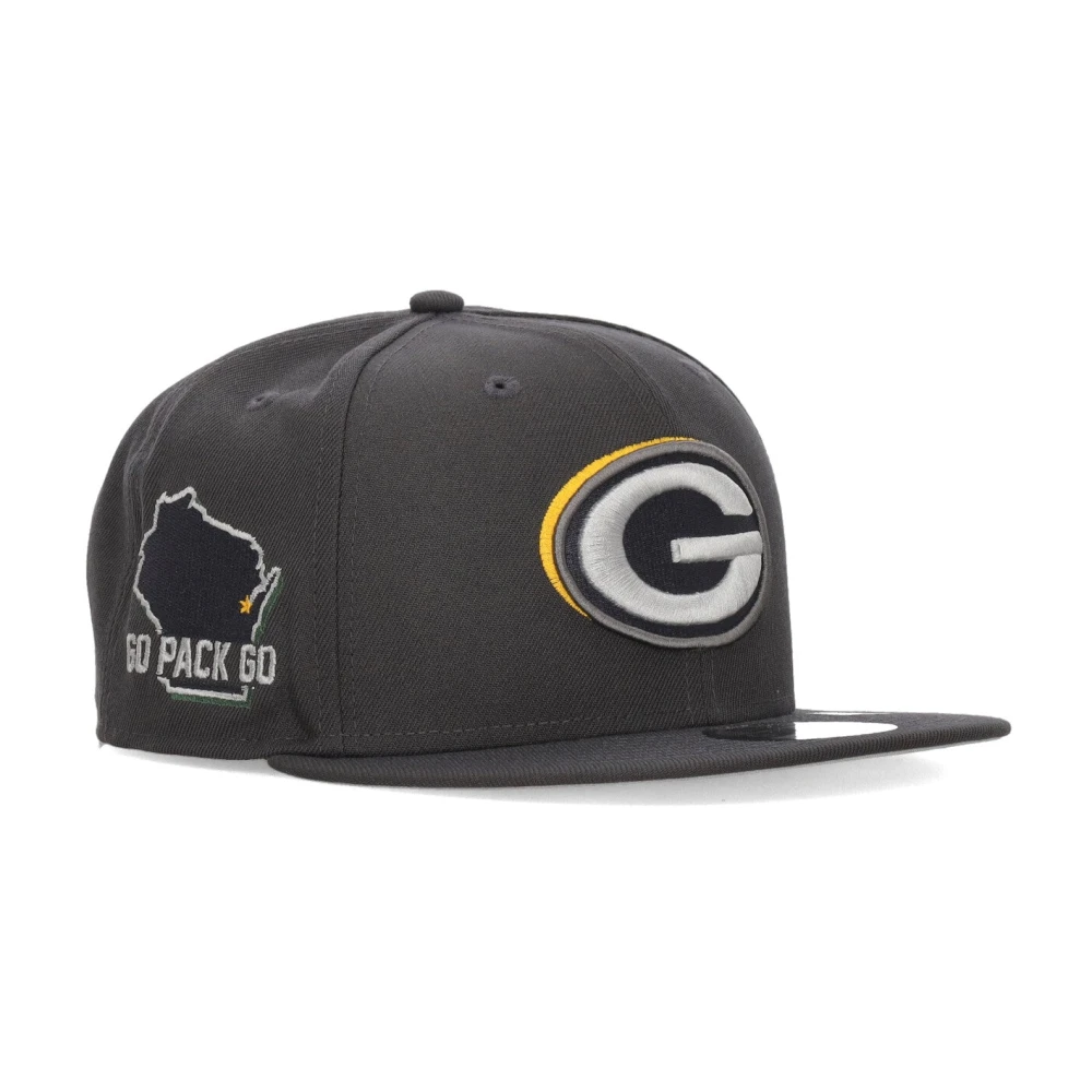 new era NFL Draft Platte Klep Hoed Green Bay Packers Gray Unisex