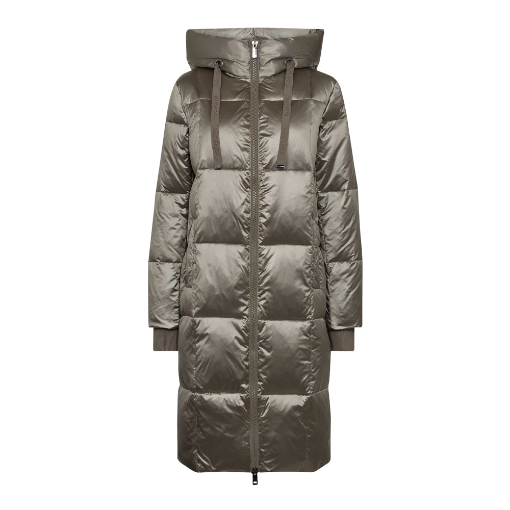 Mos Mosh Green Parkas, Female, 2XL, Metallic Down Jacket Brindle Quilted Style