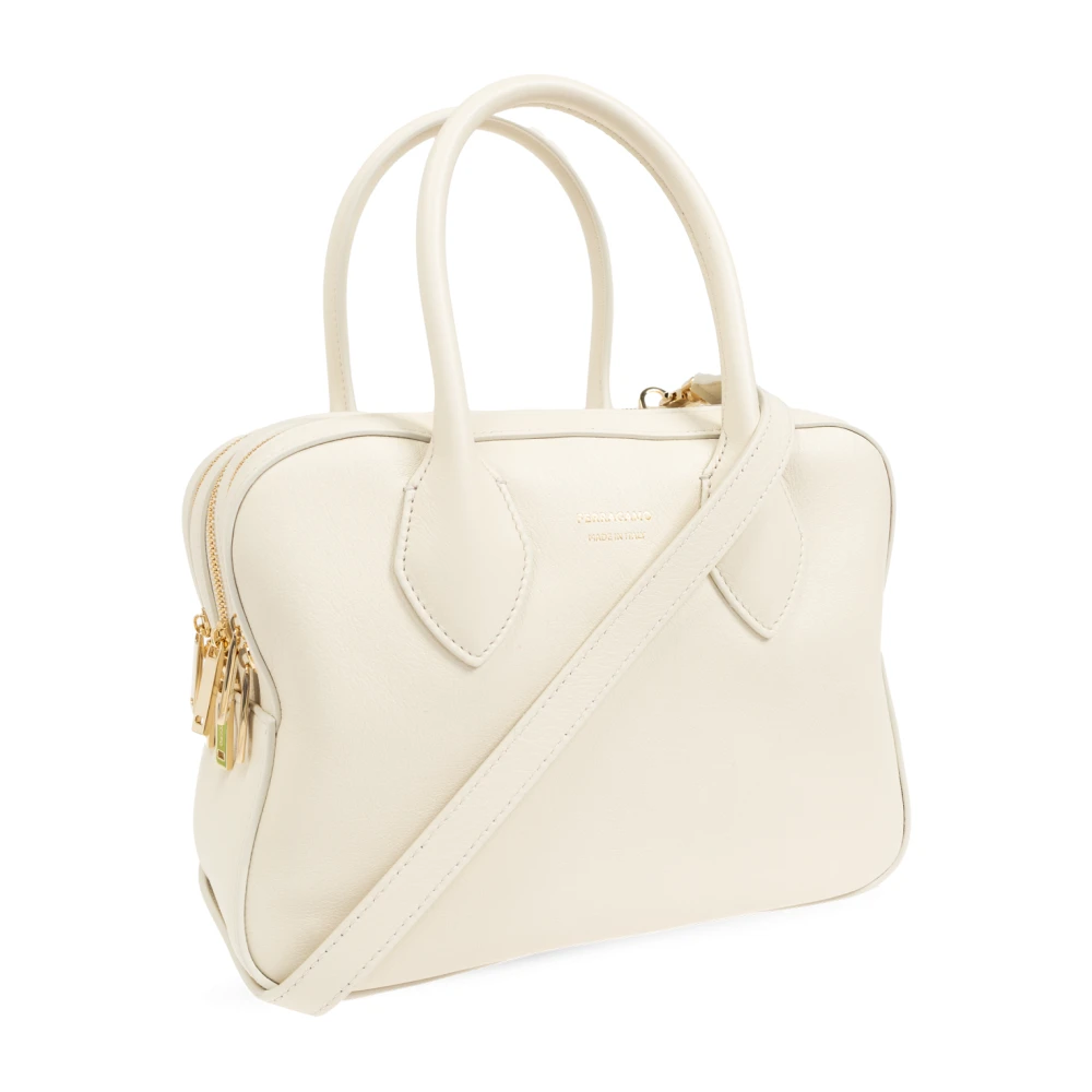 Salvatore Ferragamo Schoudertas Beige Dames