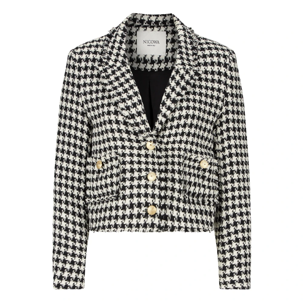 Nicowa Gouden Knoop Blazer Bagiwo Black Dames