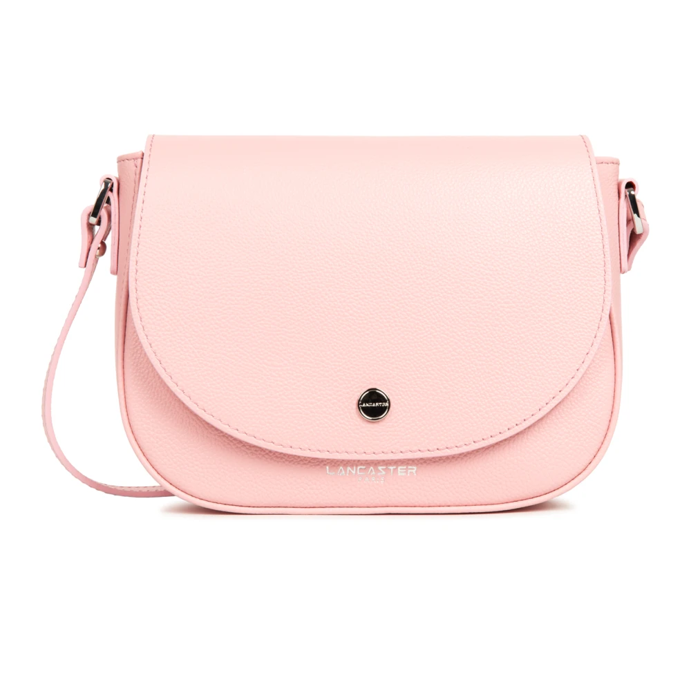 Lancaster Women's Pink Magnetic Flap Crossbody Bag Milano Bao