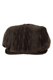Brown Velvet Newsboy Cotton Men Capello Hat
