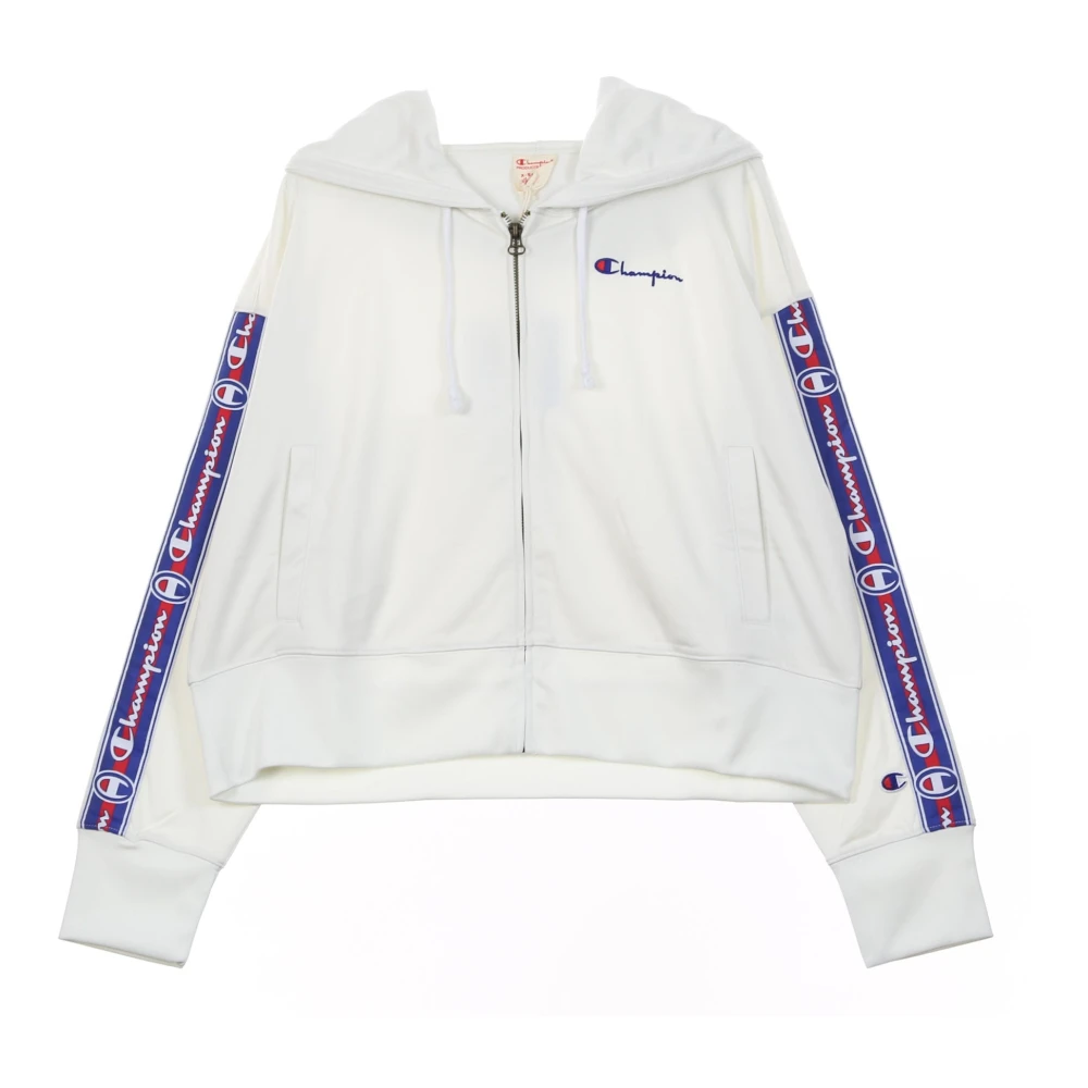 Champion Vit Kort Hoodie för Kvinnor White, Dam