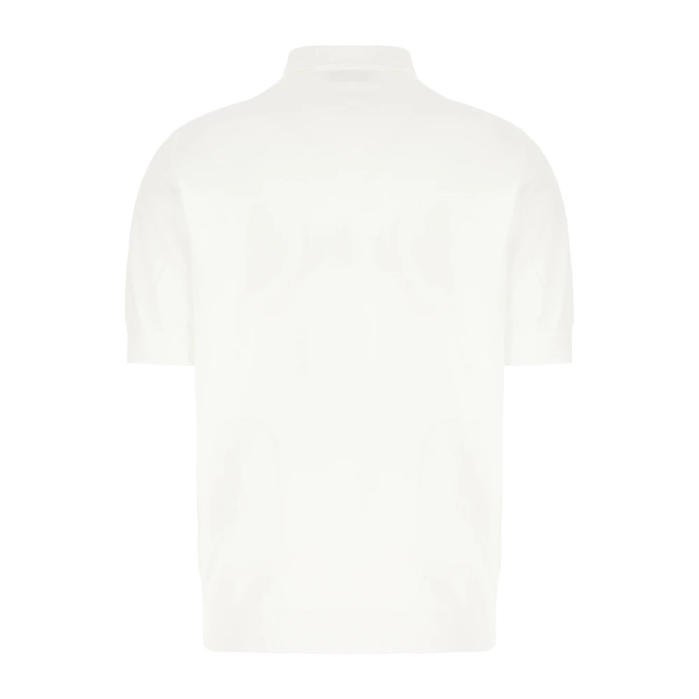 Lardini Klassieke Polo Shirt voor Mannen White Heren