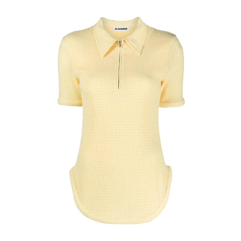 Jil Sander Polo Shirts Yellow Dames