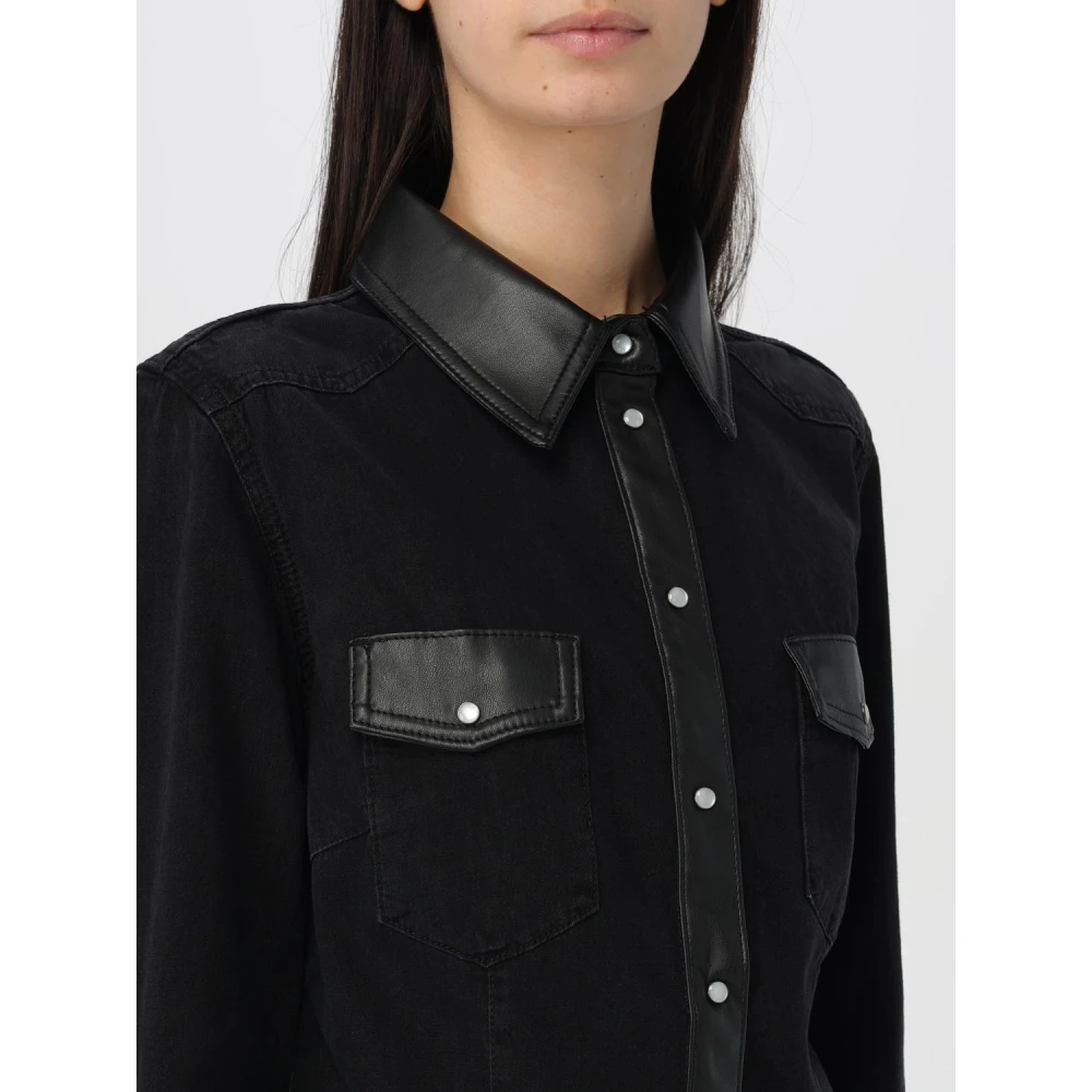 Liu Jo Gecoate Denim Overhemd Blue Dames