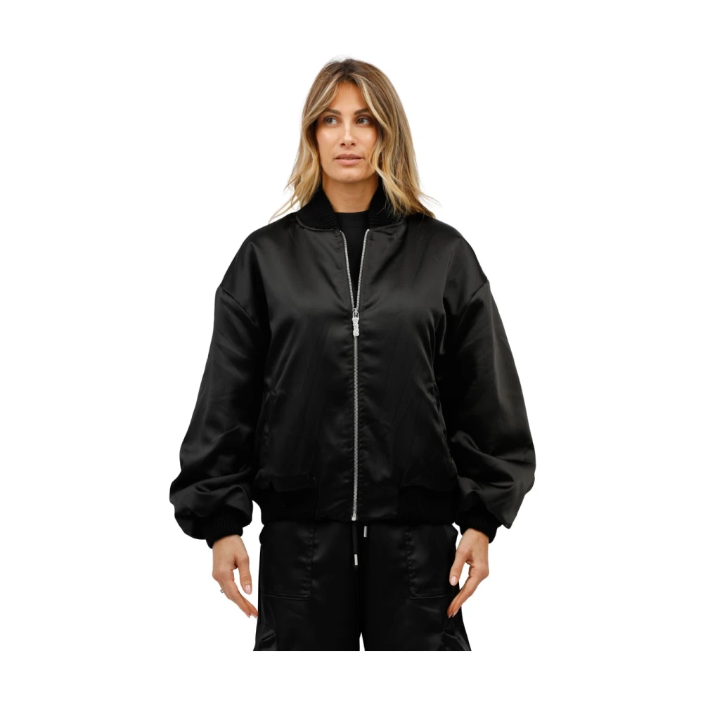 Disclaimer Glitter Logo Bomberjack Black Dames