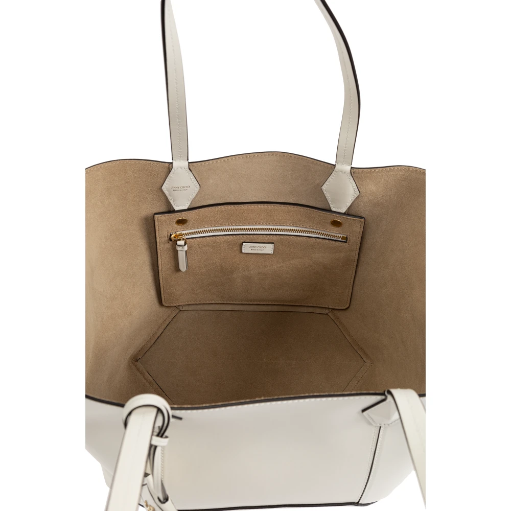 Jimmy Choo Diamanten Medium shopper tas Beige Dames