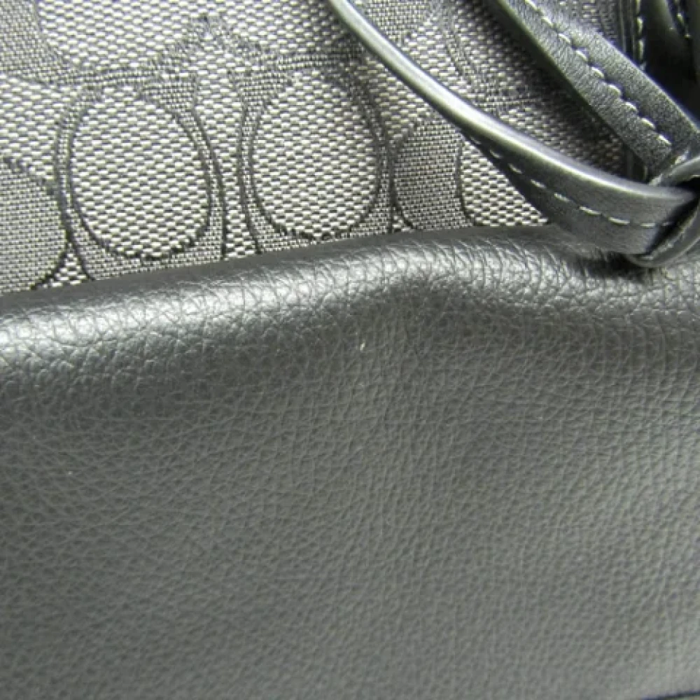 Coach Pre-owned Leather backpacks Gray Dames
