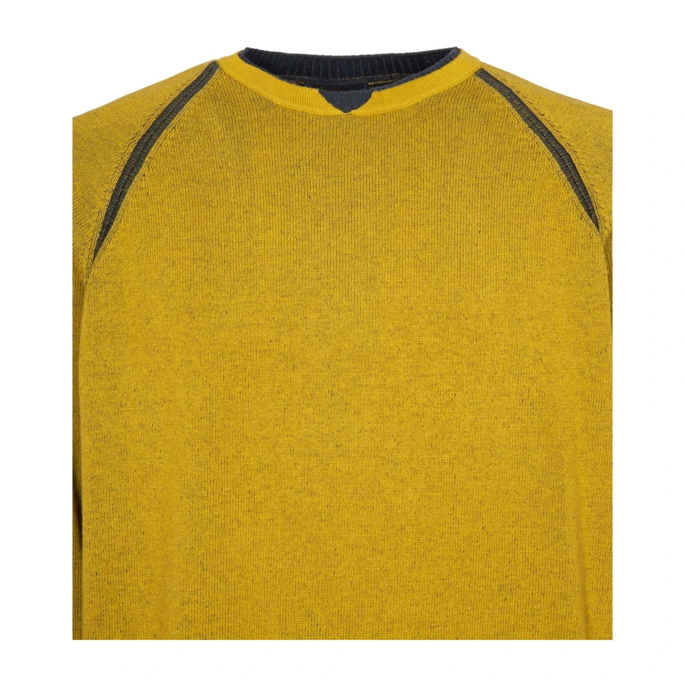 GAS Ronde Hals Trui Yellow Heren