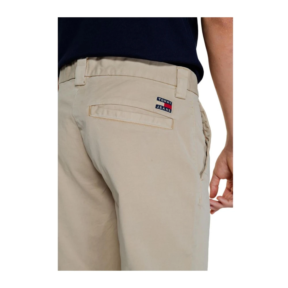 Tommy Jeans Gouden Katoenmix Jeans & Broeken Yellow Heren