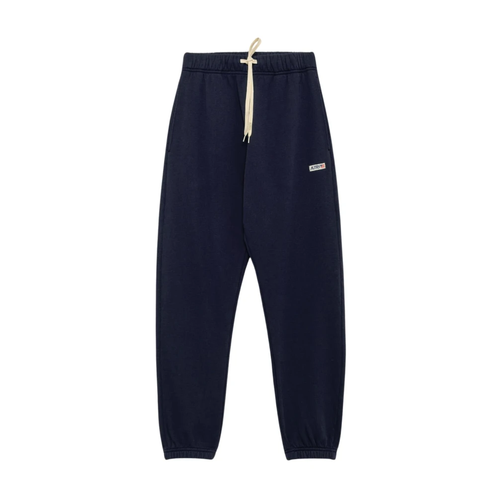 Autry Blauwe Jersey Broek Elastische Taille Blue Heren