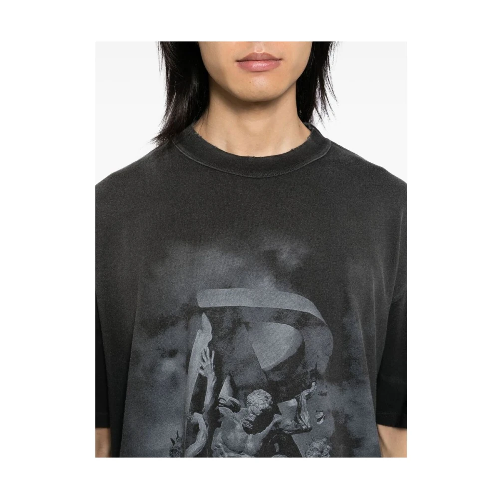 Represent Grafische Print Katoenen T-shirt Black Heren