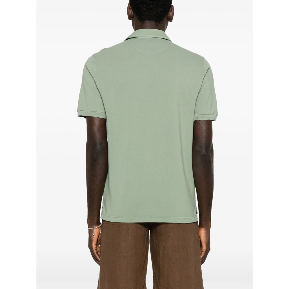 Fedeli Klassieke Katoenen Poloshirt Purple Heren