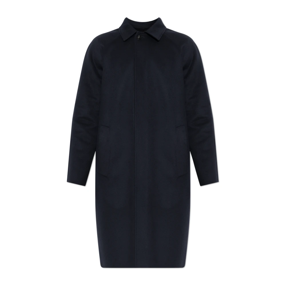 Kiton - Abrigo De Cachemira Con Abertura Central - Coats - Hombre - Azul - Xl
