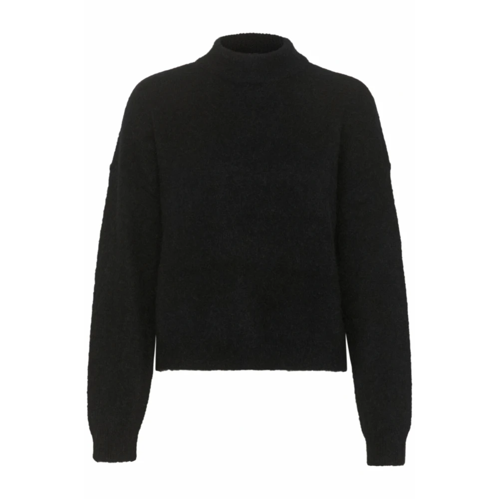 Gestuz Women's Black Knit Pullover Jumper - Turtlenecks - Xs - Knitwear