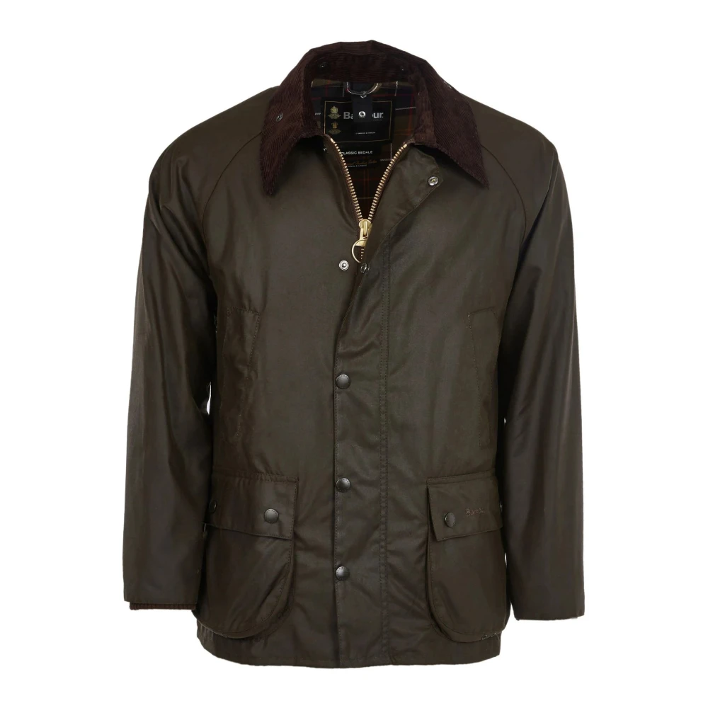 Barbour Classic Bedale Vaxad Jacka Green, Herr