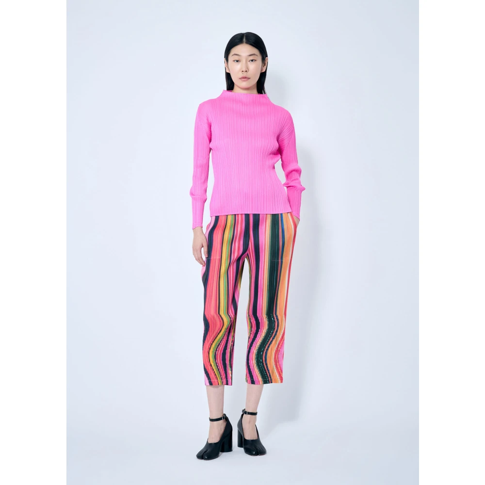 Issey Miyake Geplooide Warp Broek Multicolor Dames