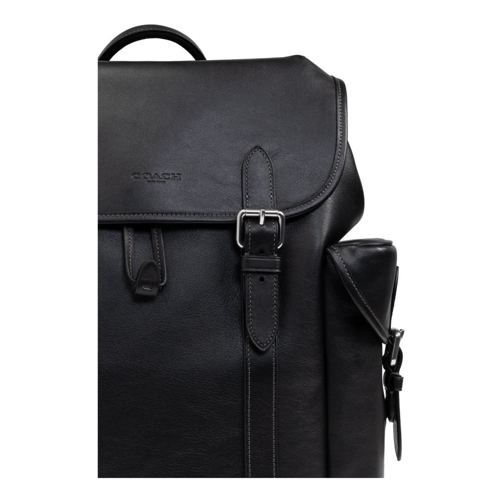 Coach Leren rugzak Hitch Black Heren