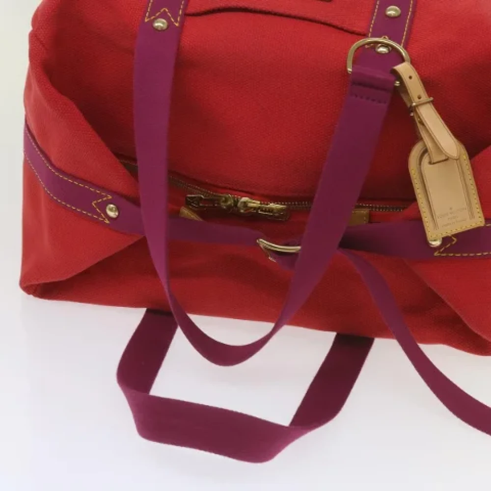 Louis Vuitton Vintage Pre-owned Canvas handbags Red Dames