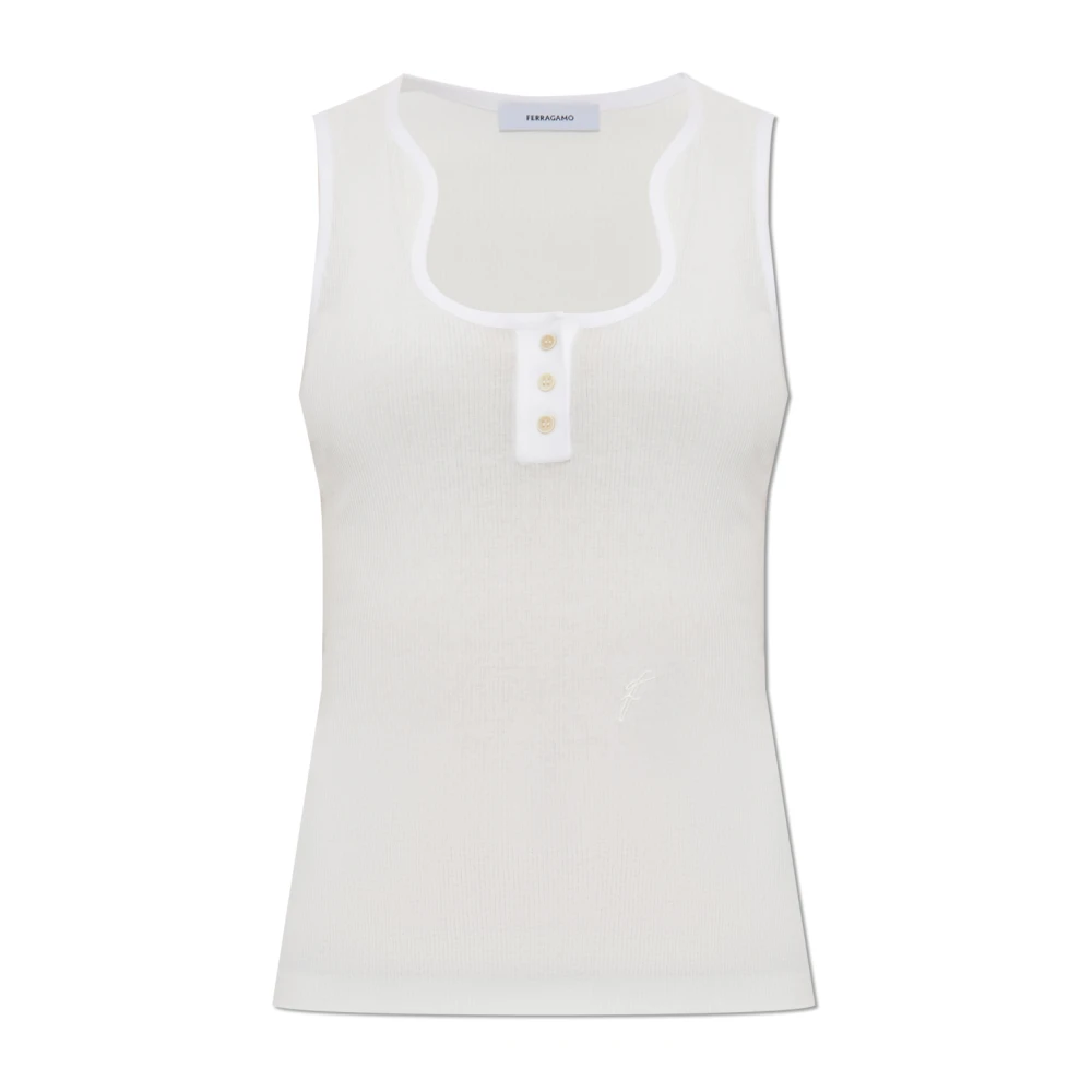 Tops > Sleeveless Tops - - Salvatore Ferragamo - Modalova