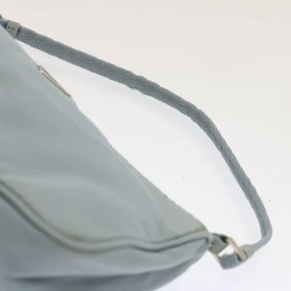 Prada Vintage Pre-owned Nylon pouches Blue Dames