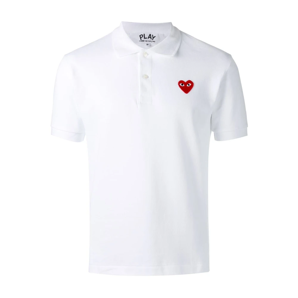 Comme des Garçons Play Witte Polo White Heren