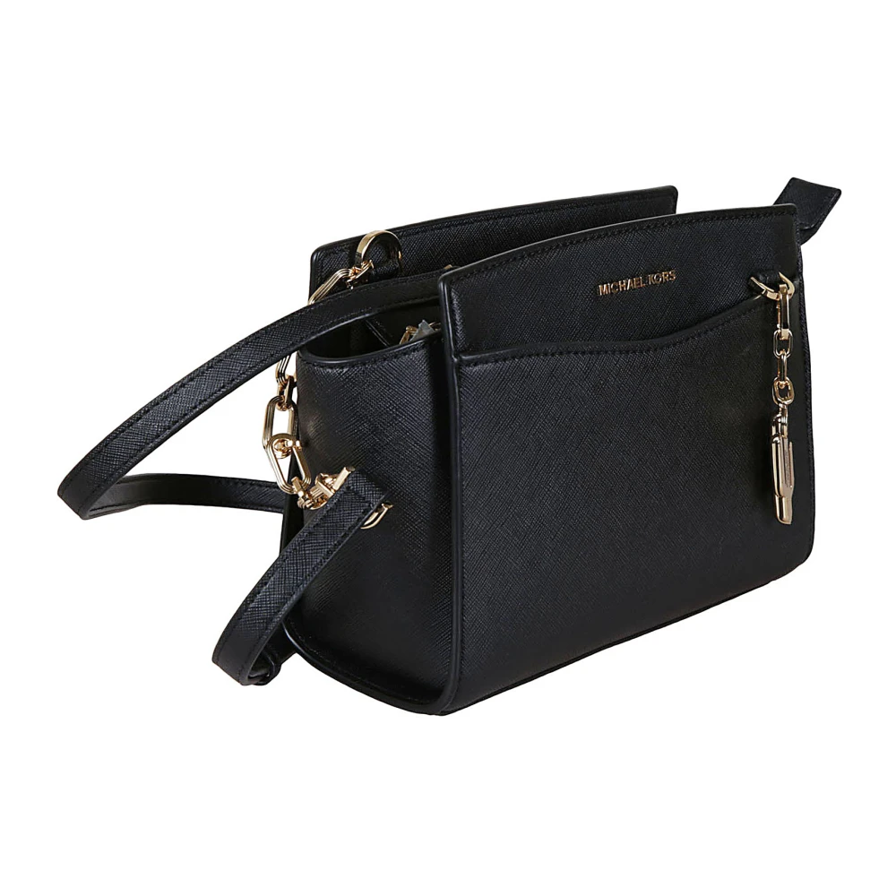 Michael Kors Zwarte Saffiano Leren Crossbody Tas Black Dames