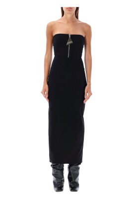 black-midi-dress-with-front-zipper