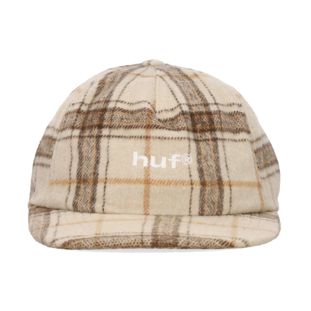HUF Geruite Flanellen A-Frame Pet Havermout Beige Heren