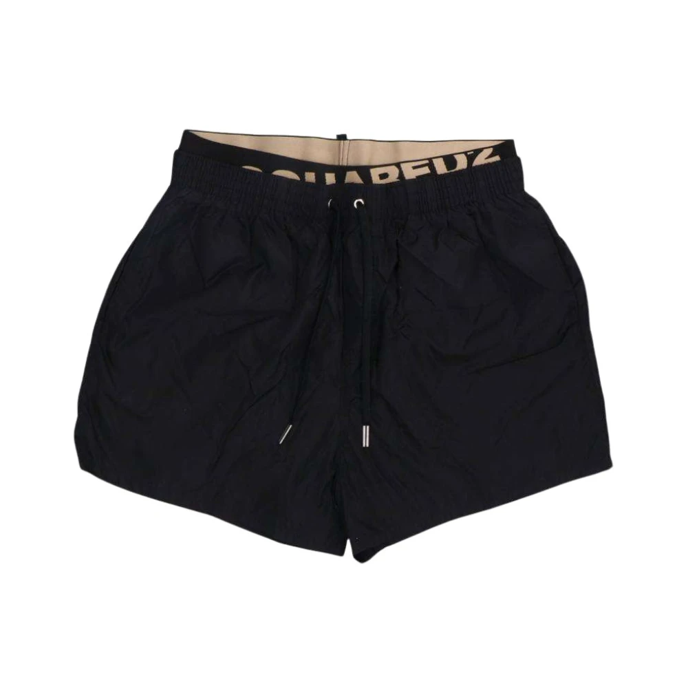 Dsquared2 Zwembroek met logo Black Heren