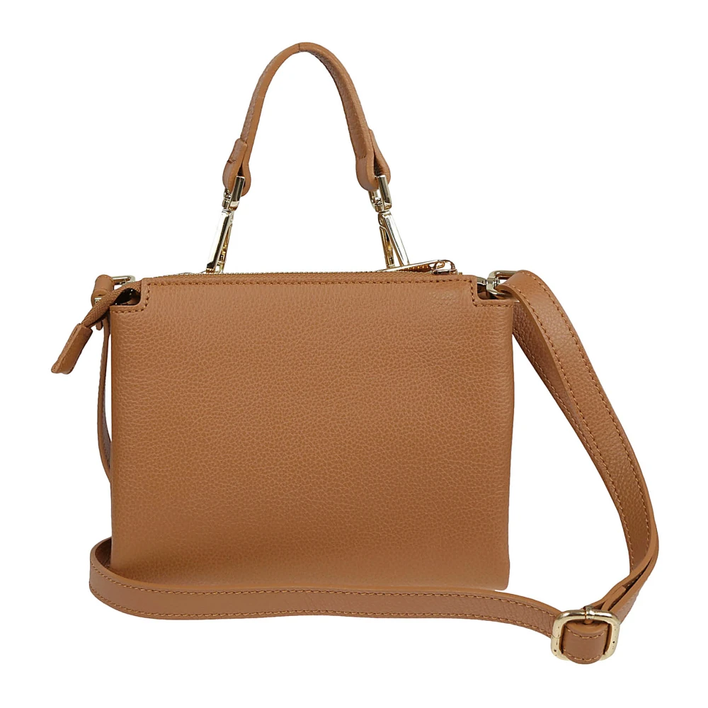 Avenue 67 Kameel Leren Tas Made in Italy Brown Dames
