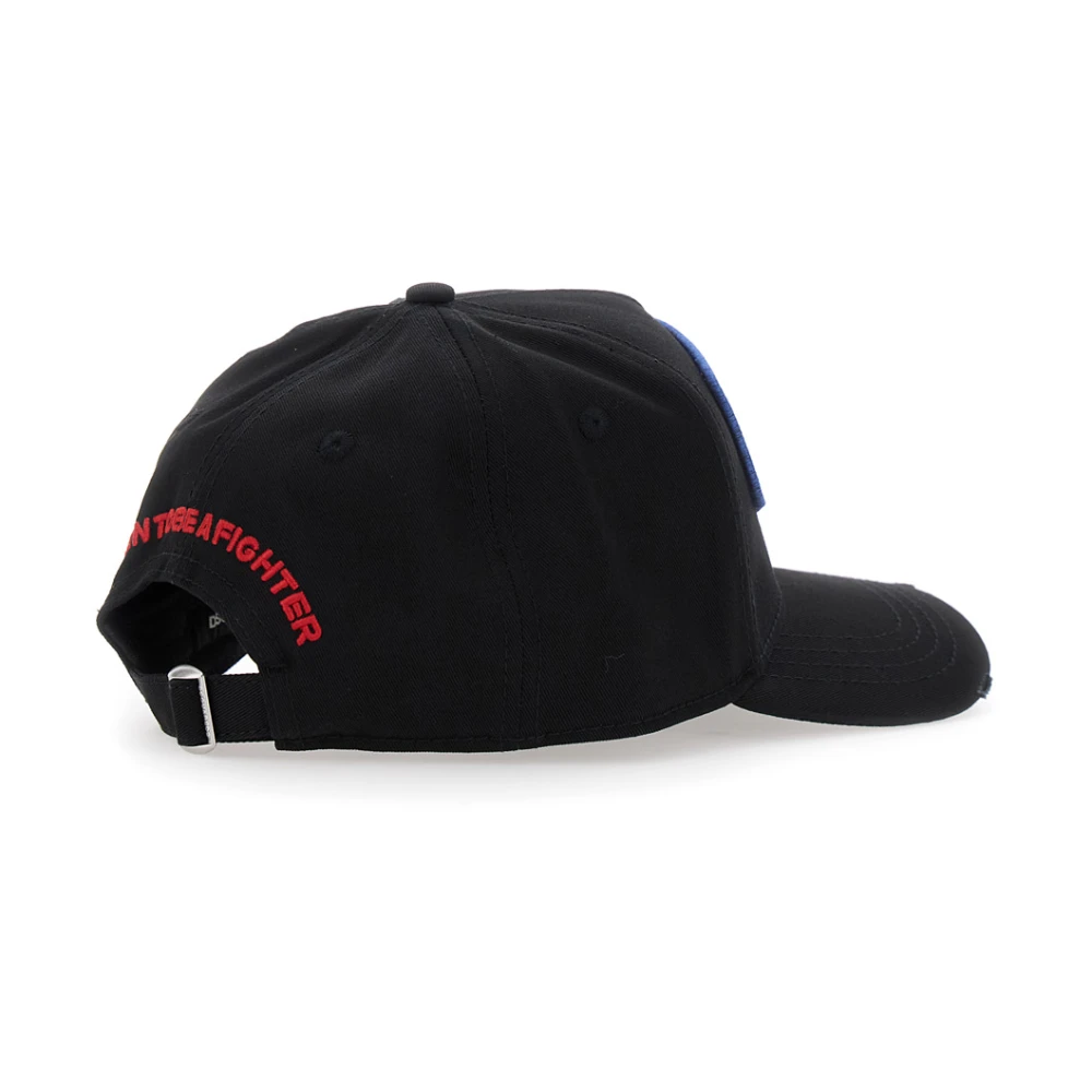 Dsquared2 Zwarte baseballpet met Maxi Print Black Heren