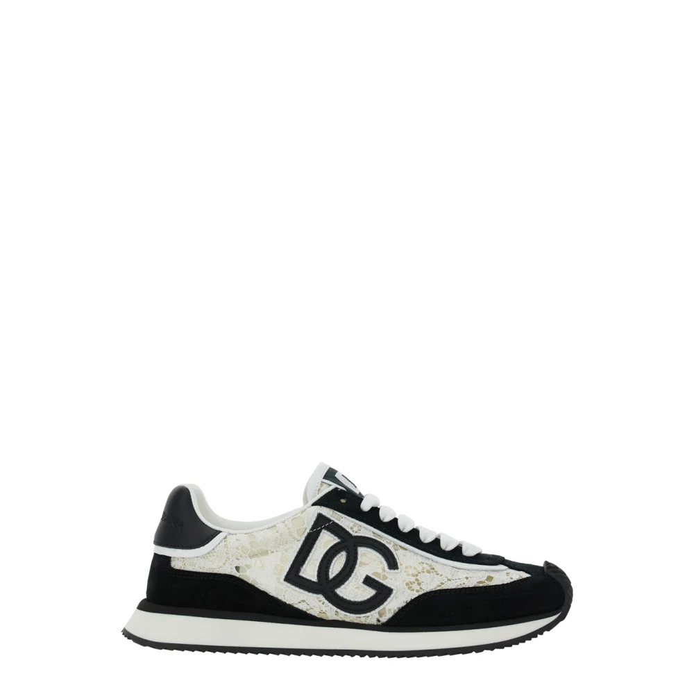 Dolce & Gabbana Women's Black Sneakers, 6 Uk, Cushion Trainers