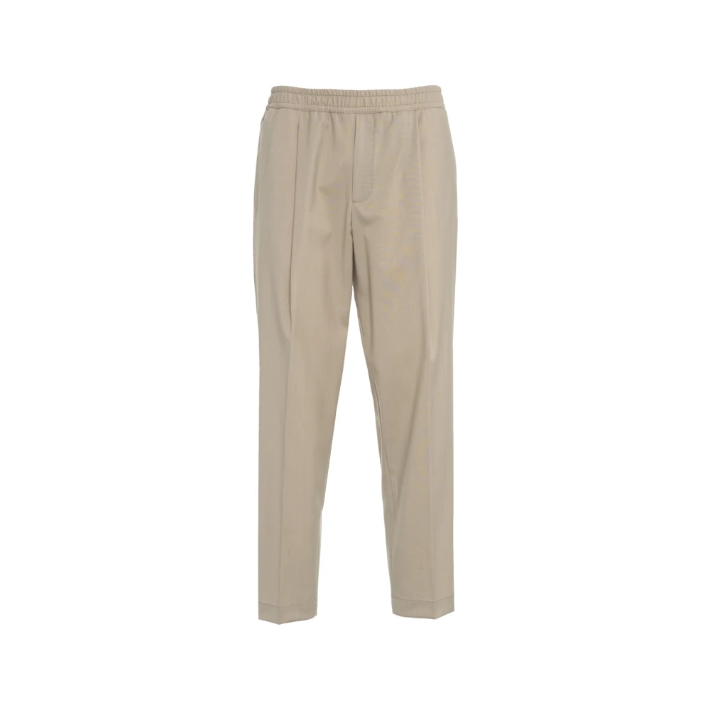 Briglia Beige Wol Savoys Broek Beige Heren