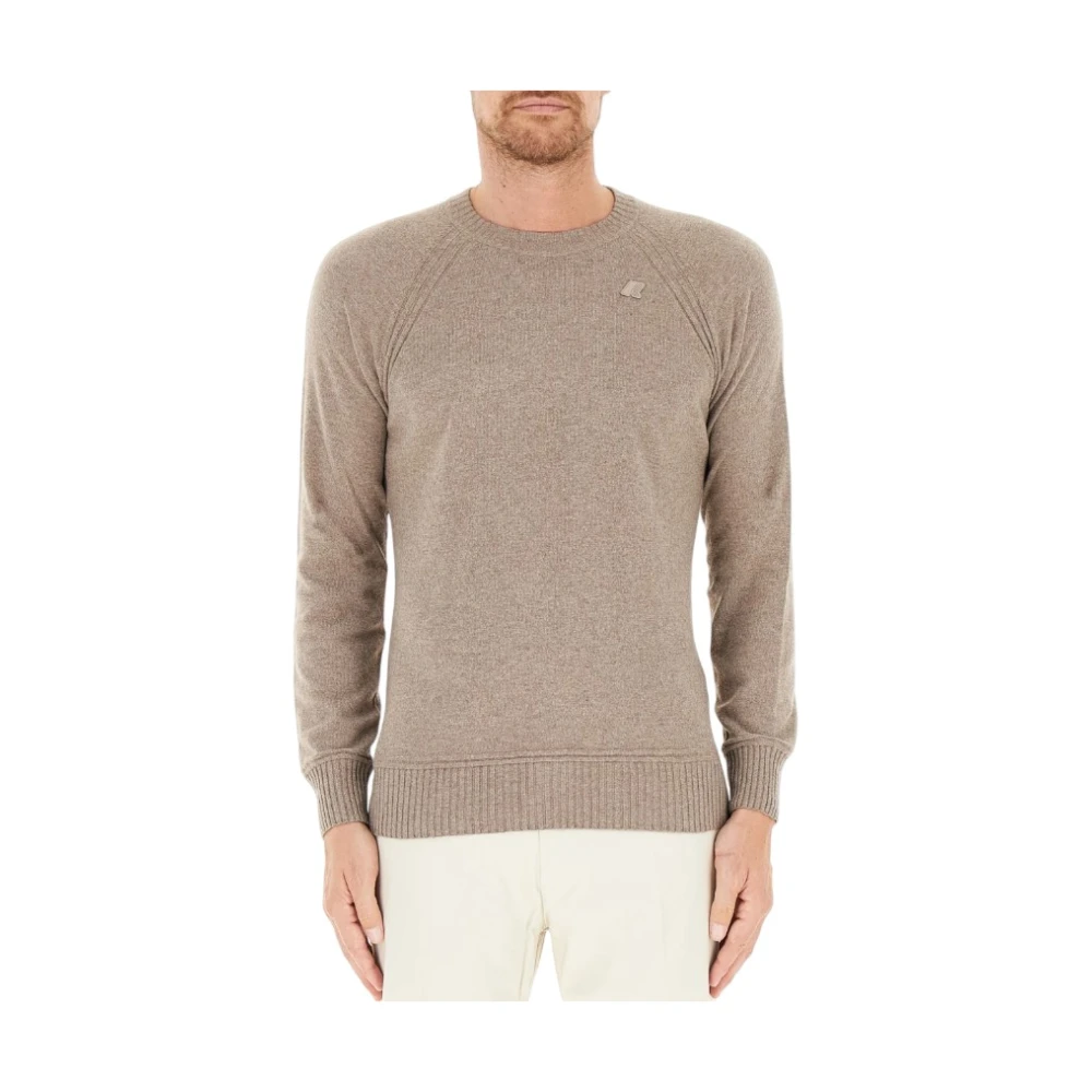 K-Way Herren Beige Strickwaren, Sgröße: