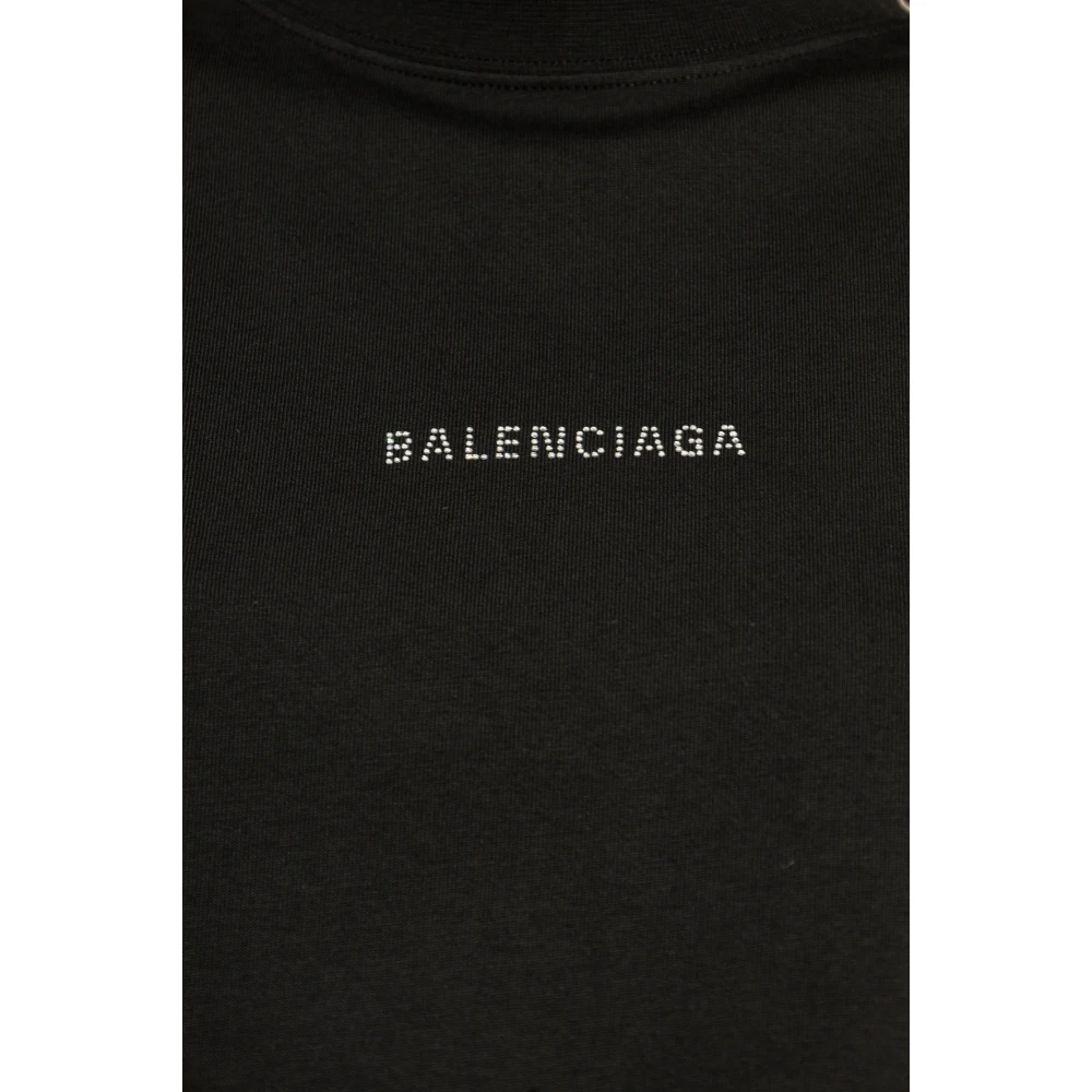 Balenciaga T-shirt met logo Black Dames