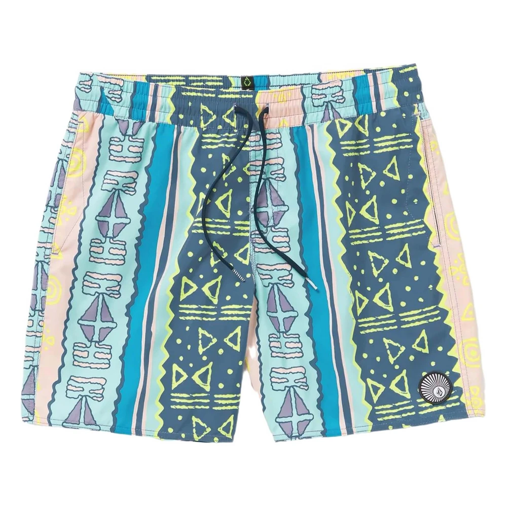 Volcom Lido Print Trunk 17 Swimsuit Multicolor Heren